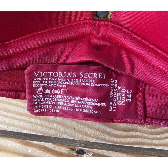 Victoria’s Secret Bio Fit Push Up Bra Size 34C Women’s Pink - Picture 3 of 5